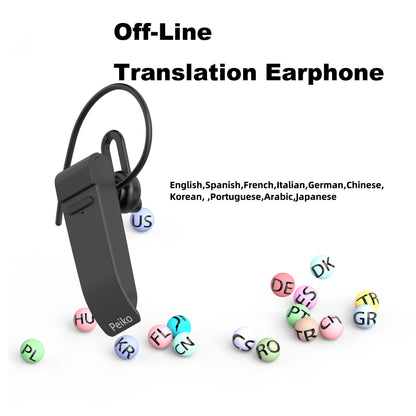 PEIKO World Language Translator Earbud - Instant Translation for 32 Languages and 44 Accents | High-Fidelity Audio, Offline for 11 Languages | Portable, Seamless Communication