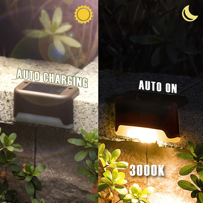 4/16pcs Solar Powered Outdoor Garden Lights - Landscape Lighting Waterproof And, Led Solar Lights For Household Garden Arrangement, Stairs, Deck, Fence, Patio, Wall, Rail Decoration - Energy Efficient, Auto-On/Off, Durable, E