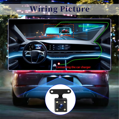 Dash Cam Front and Rear - 5.0 IPS 2.5D Touch Screen, 1080p with Night Vision, Car Camera DVR