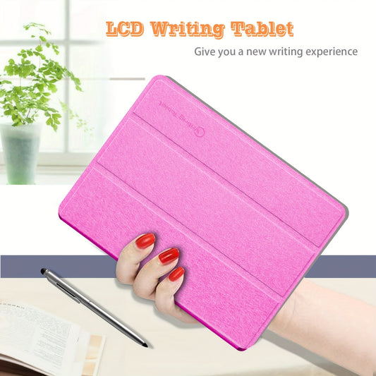9.3in Ultra-Slim LCD Writing Tablet with Leather Protective Case - Portable Digital Handwriting Pad for Doodling, Drawing, Note-Taking - Ideal Gift for Students, Adults, School, or Office