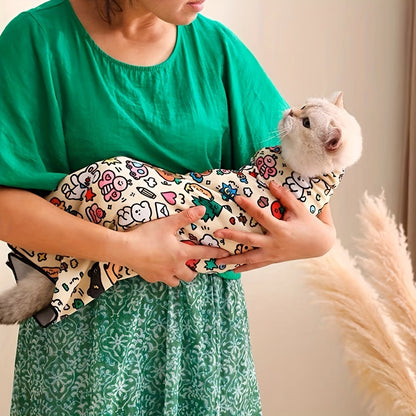 Chatoll Cat Grooming Wrap: Soft, Scratch-Resistant Polyester Pet Protection Sleeve for Easy Medication and Cleaning